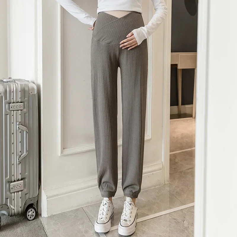 Pantalones maternidad algodón fino para embarazo primavera y otoño - imagen 3