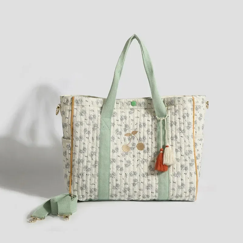 Bolso pañales mamá floral grande - imagen 5
