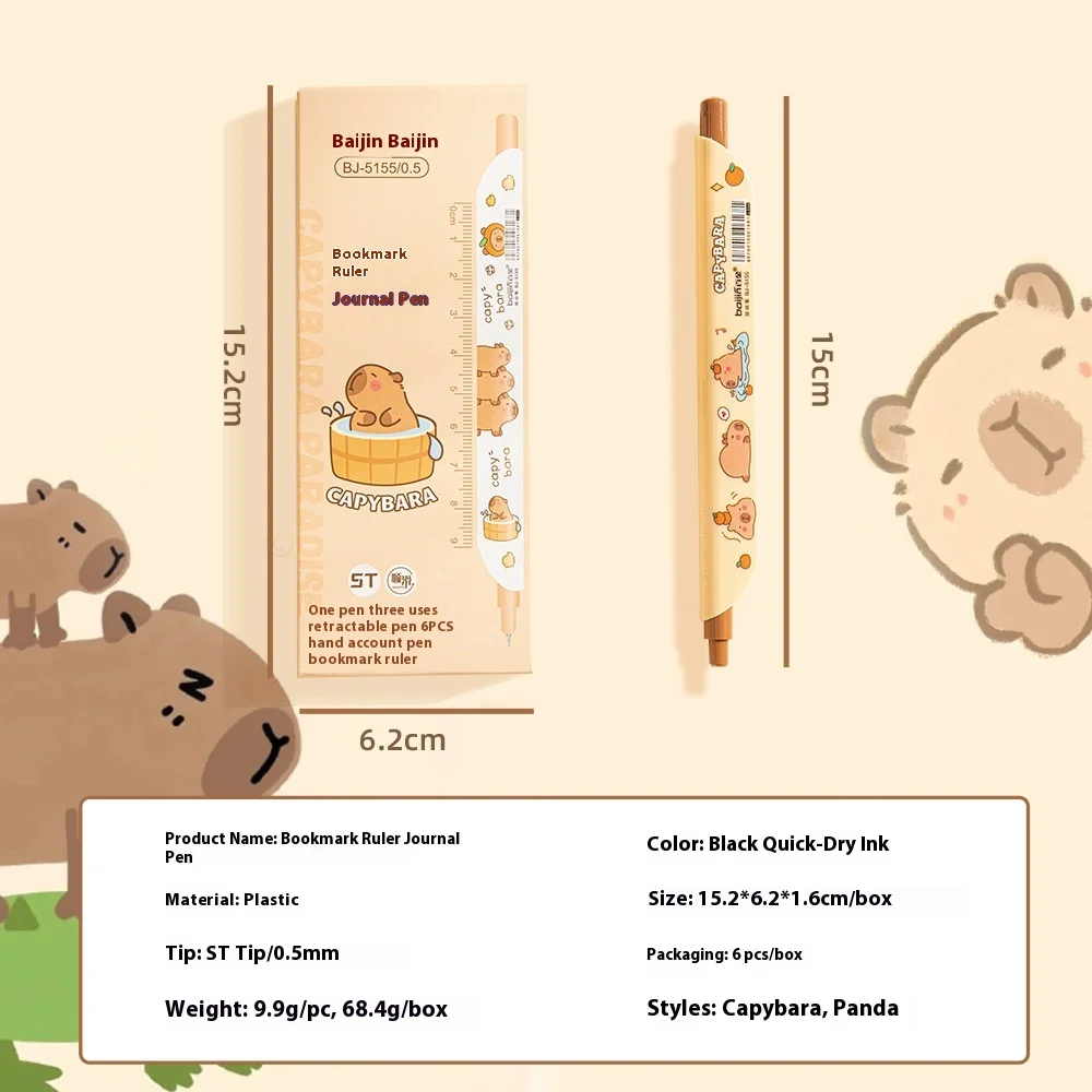 Capybara gel pen