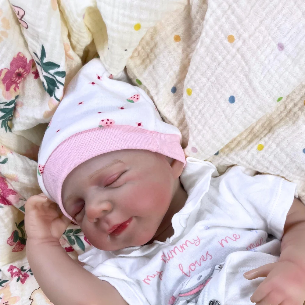 Muñeca reborn de vinilo realista recién nacida Pascale, cuerpo entero - imagen 4