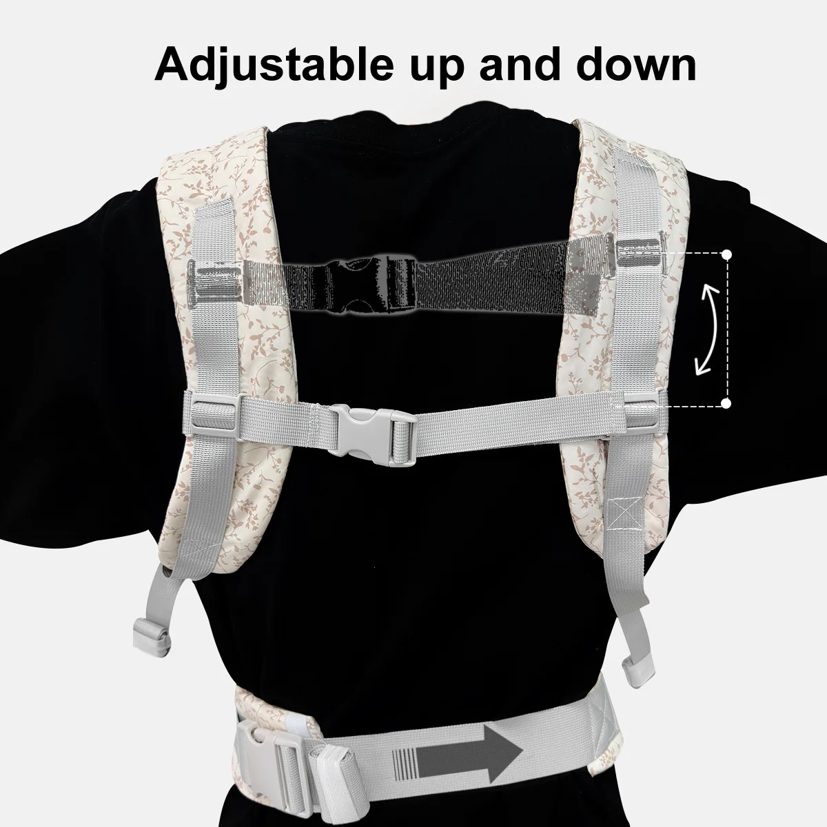 Portabebés mochila con asiento de cadera para recién nacidos - imagen 4