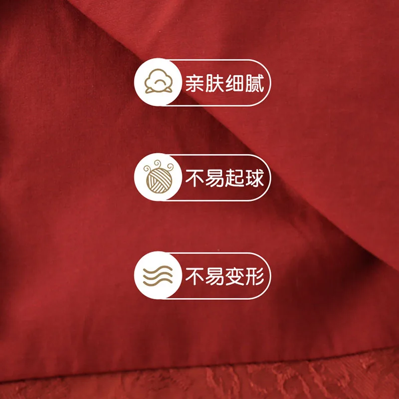 Conjunto bebé entretiempo: camiseta roja manga larga bordada y pantalón - imagen 4