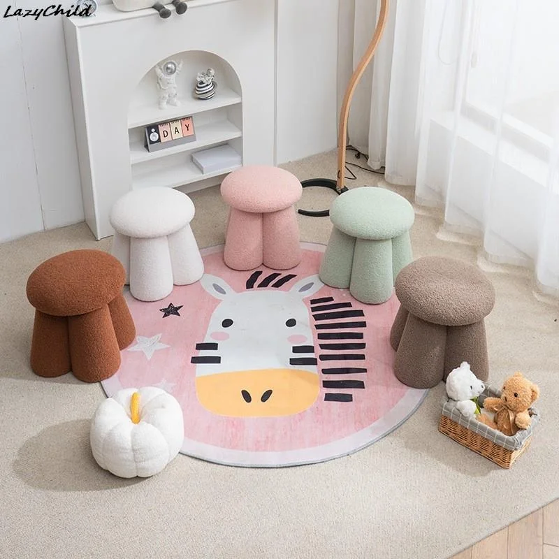 Taburete infantil seta peluche – Puff niños multifuncional - imagen 3
