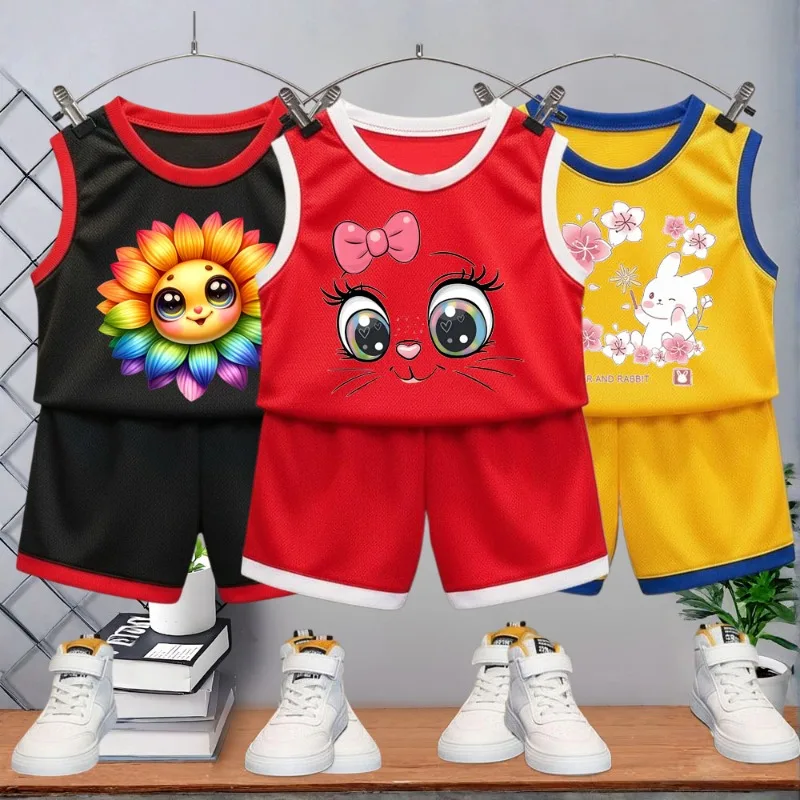 Conjunto de verano niños: chaleco y pantalón corto transpirable - imagen 3