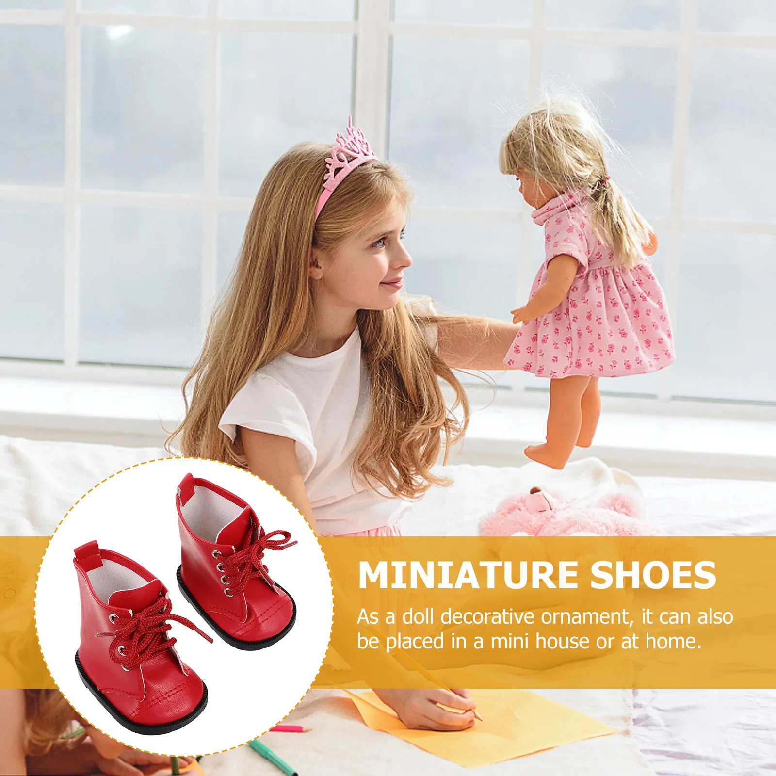 Botas para niña PU en miniatura, zapatos de disfraz