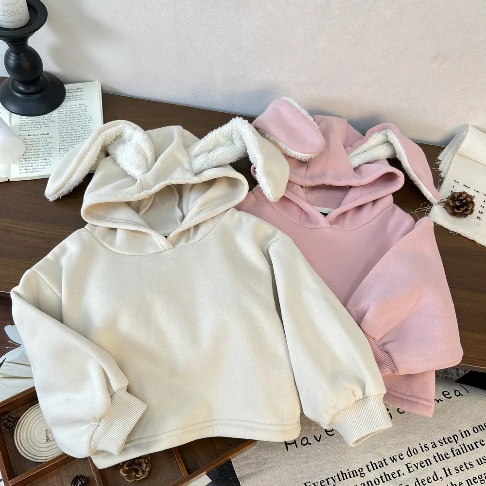 Sudadera de lana con capucha para niña – Jersey cálido de invierno - imagen 4