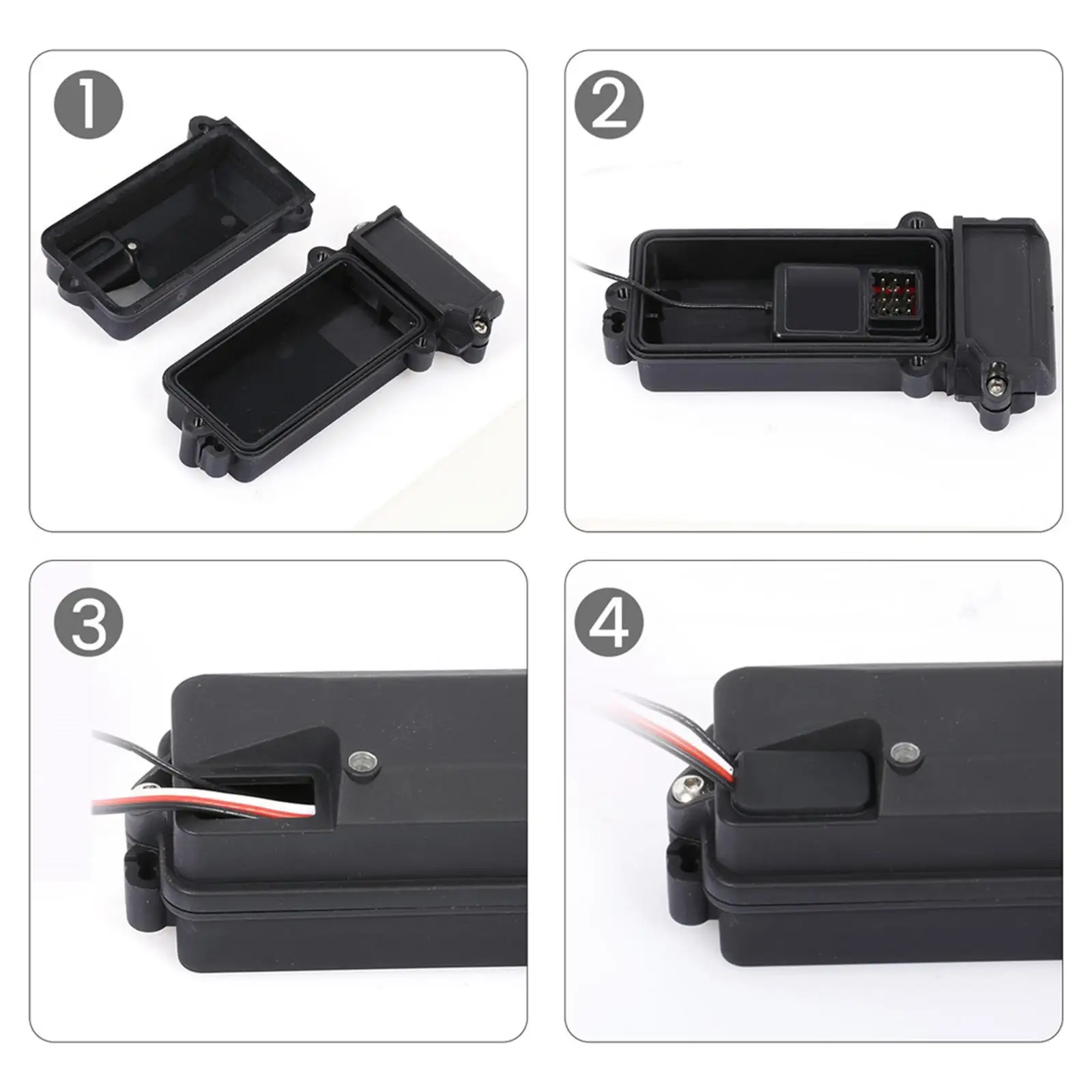 Protector impermeable de caja plástica para receptor RC - imagen 4