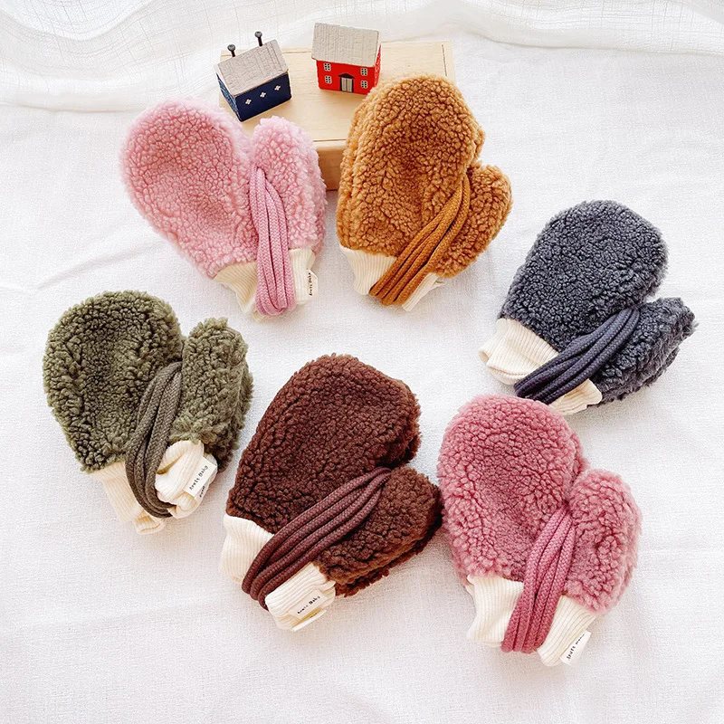 Guantes de invierno térmicos con forro polar para niño
