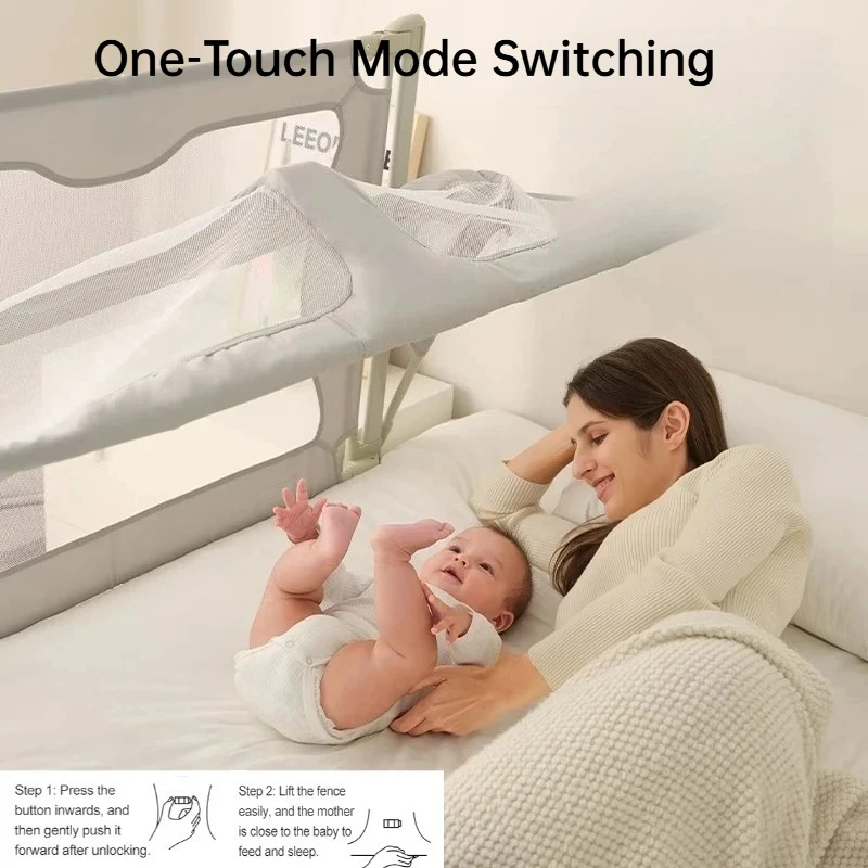 IMBABY Cuna para colecho portátil con barandilla de seguridad - imagen 3