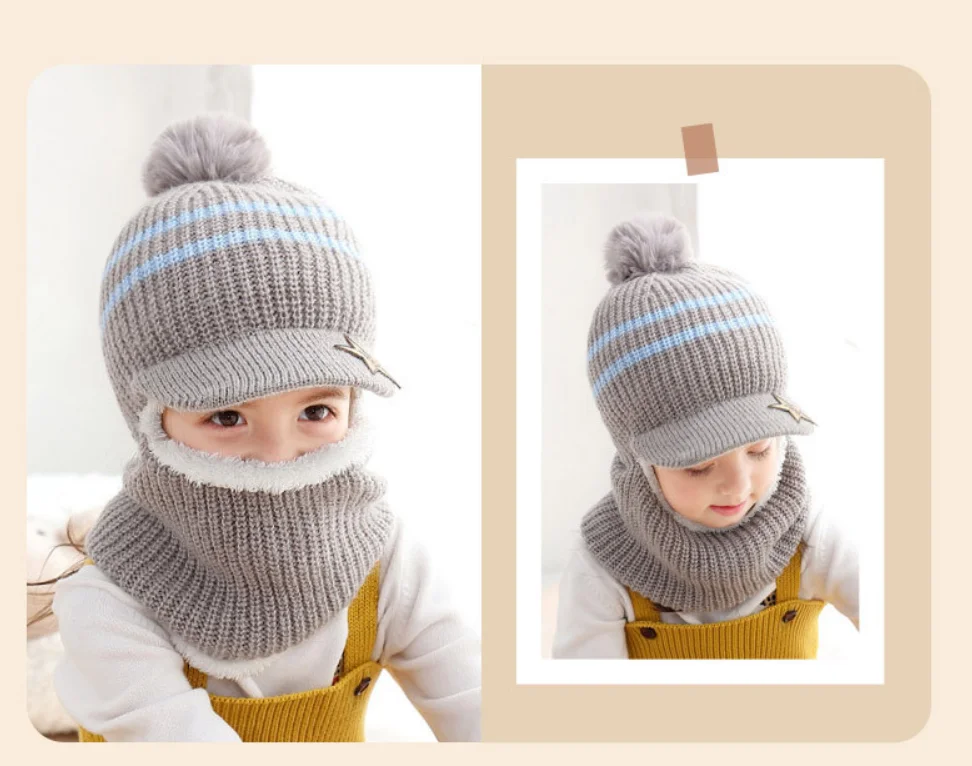 Gorro de invierno con forro polar para niños - imagen 3