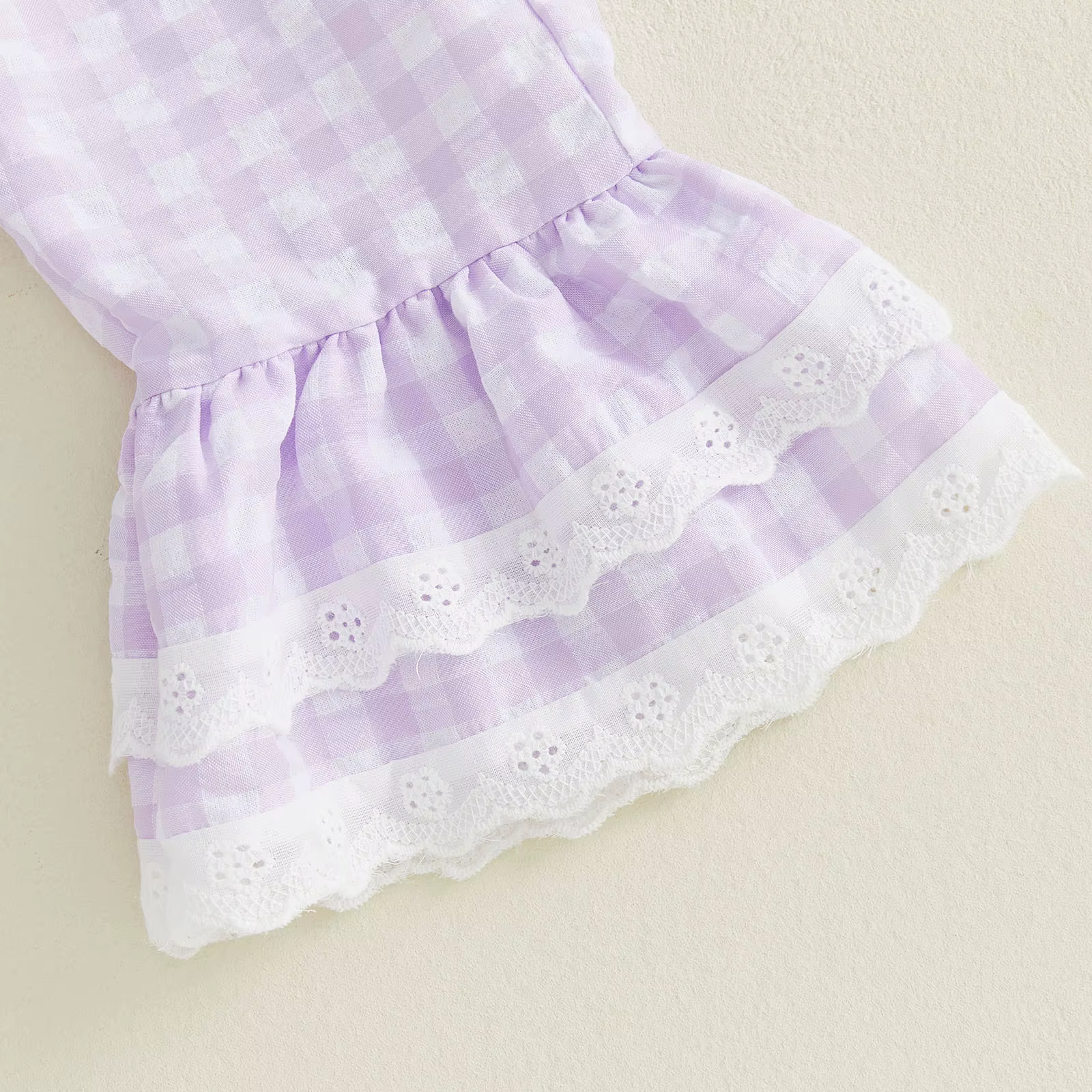 Conjunto de otoño niña: camiseta a cuadros y pantalón acampanado - imagen 2
