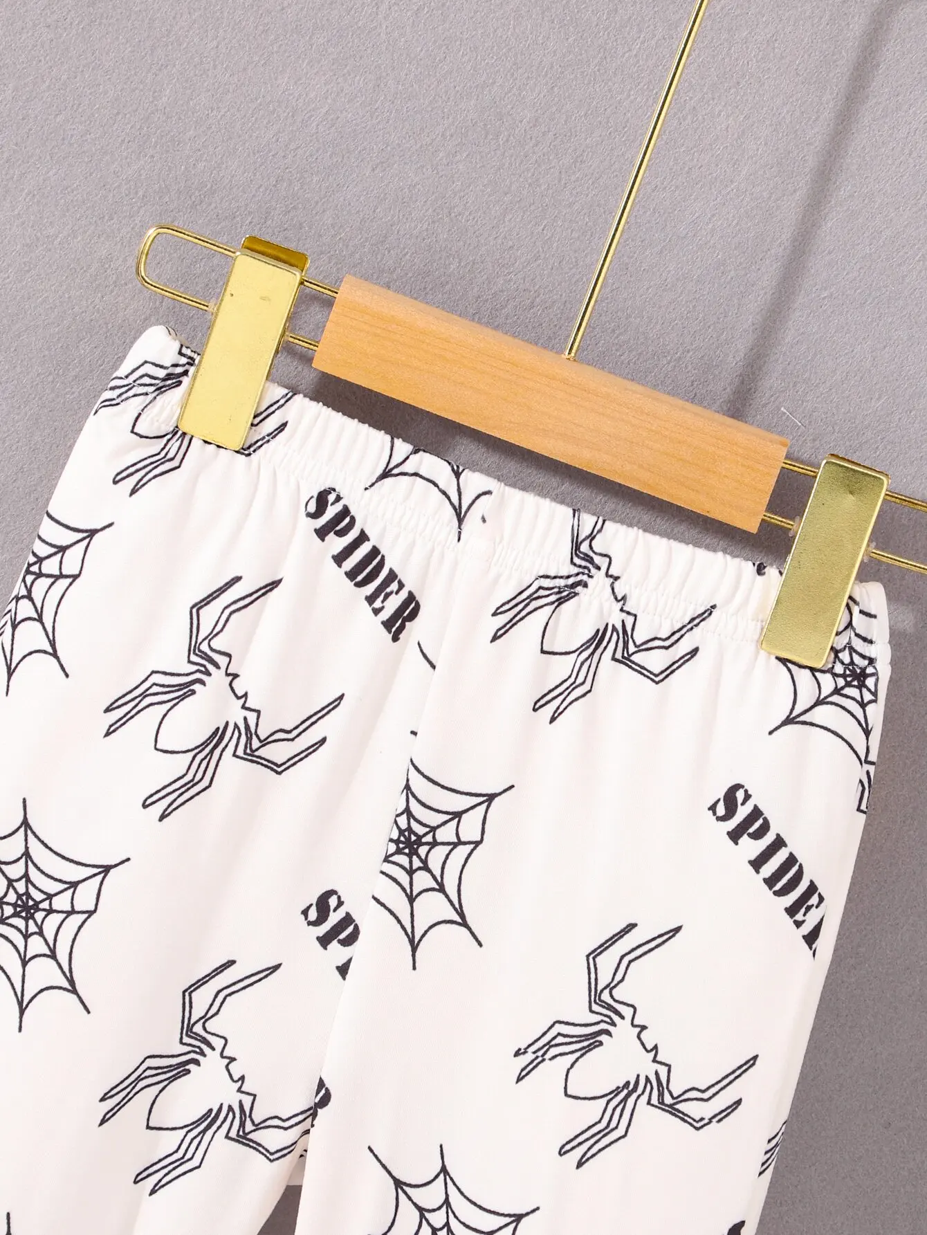 Pijama bebé manga larga con estampado de telarañas, cómodo - imagen 3