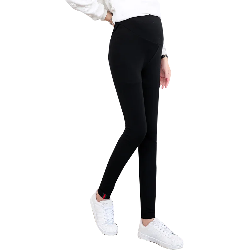 Leggings de maternidad de algodón otoñal con cintura elástica - imagen 5