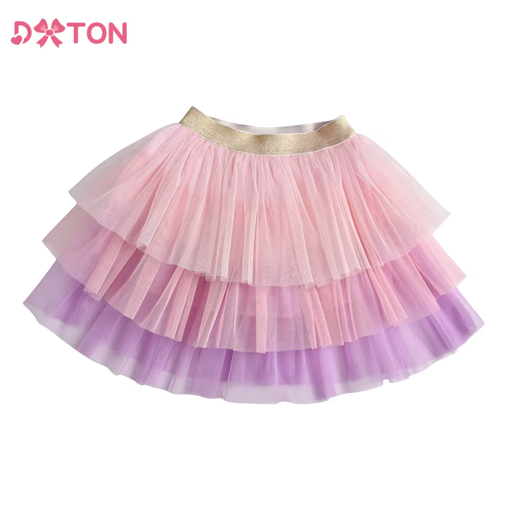 DXTON falda tutú de tul degradado para niñas pequeñas - imagen 4