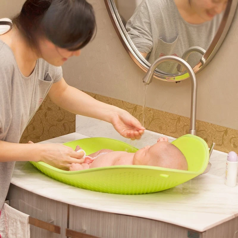 Bañera para bebé plegable con termómetro inalámbrico y silicona - imagen 5