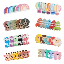 Cuentas de animales en silicona para pulseras infantiles