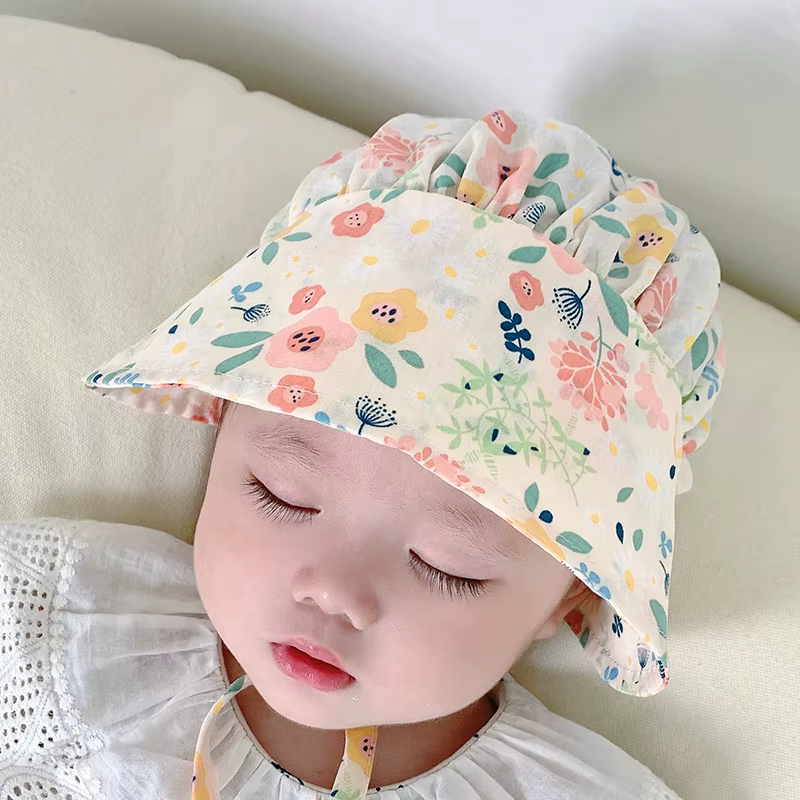 Sombrero para el sol de cubo para niñas – Estilo coreano veraniego - imagen 3