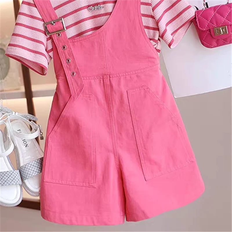 Mono corto de algodón para niña – Verano a la moda
