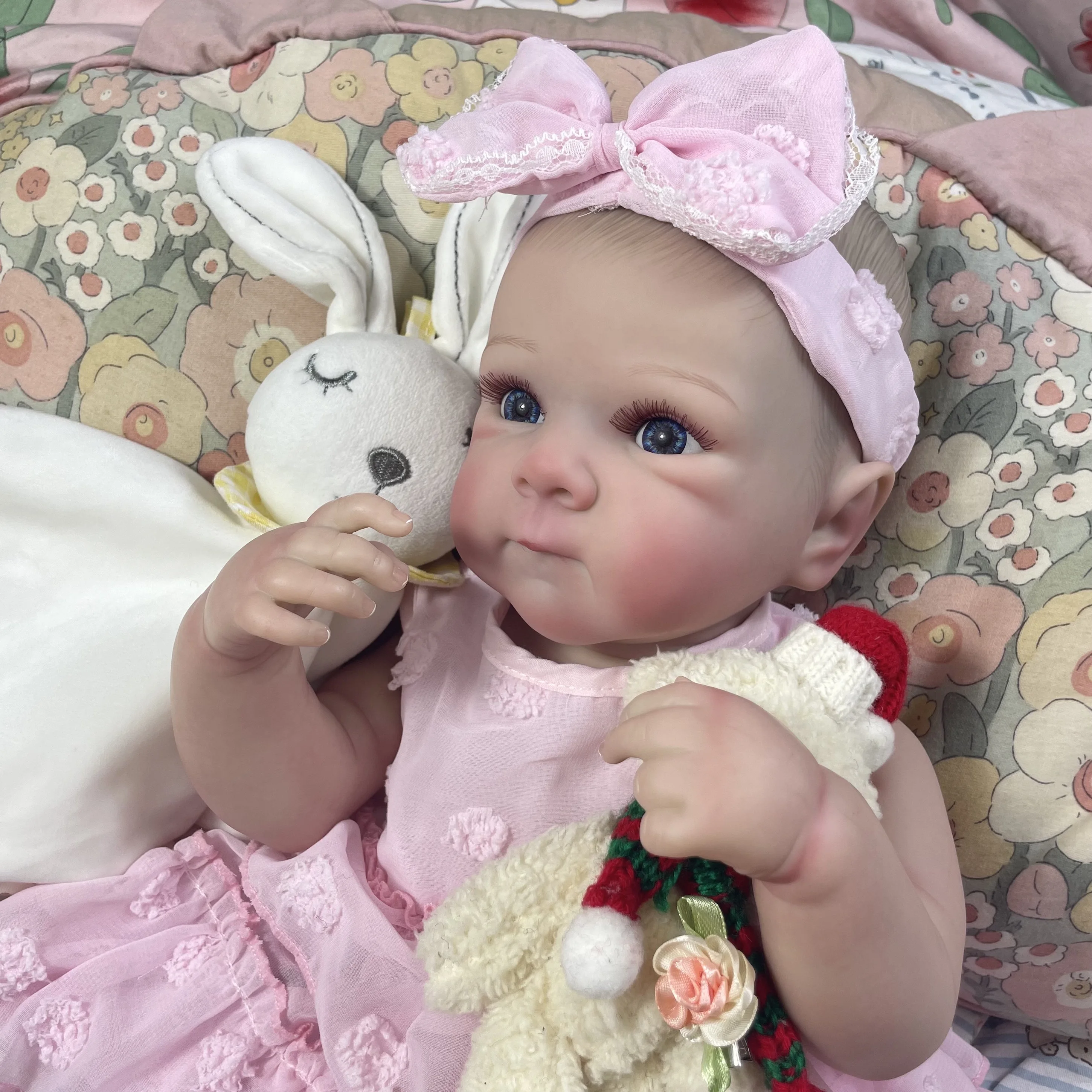 Muñeca reborn lavable de vinilo silicona con piel 3D realista - imagen 2