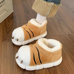 Zapatillas de estar en casa de felpa cálida con diseño animal