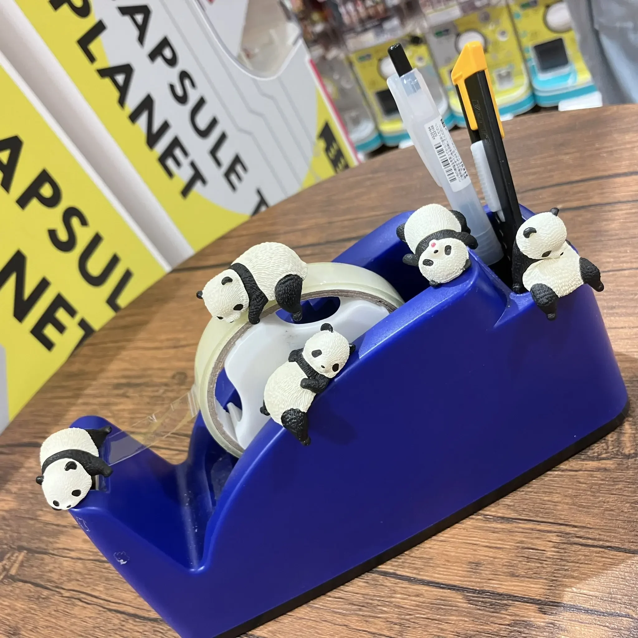 Figura gashapon de panda bostezando con mejillas redondas - imagen 5