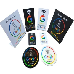 Tarjeta NFC programable para reseñas de Google 13,56 MHz