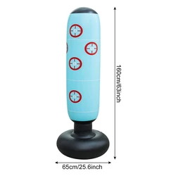 Saco de boxeo inflable PVC para entrenamiento seguro en casa