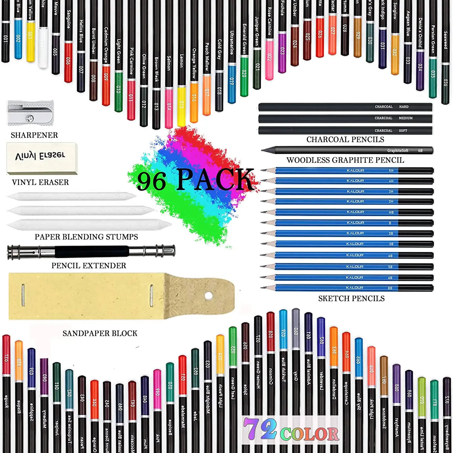 Kit lápices colores y bocetos para niños – Estuche viaje