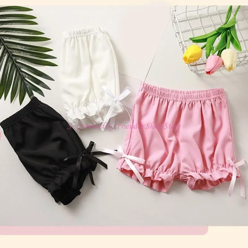 Pantalones cortos de seguridad para niña con volantes estilo pololo