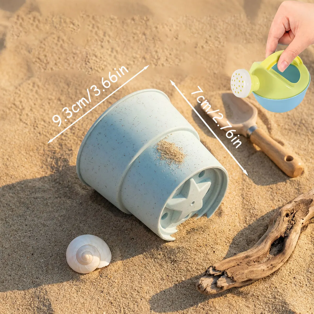 Juego de moldes de playa creativos pequeños para arena educativa - imagen 2