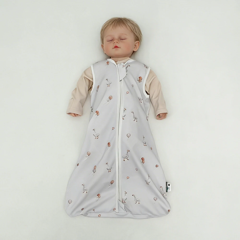 Saco para dormir bebé fino en algodón con estampado dibujos animados - imagen 2