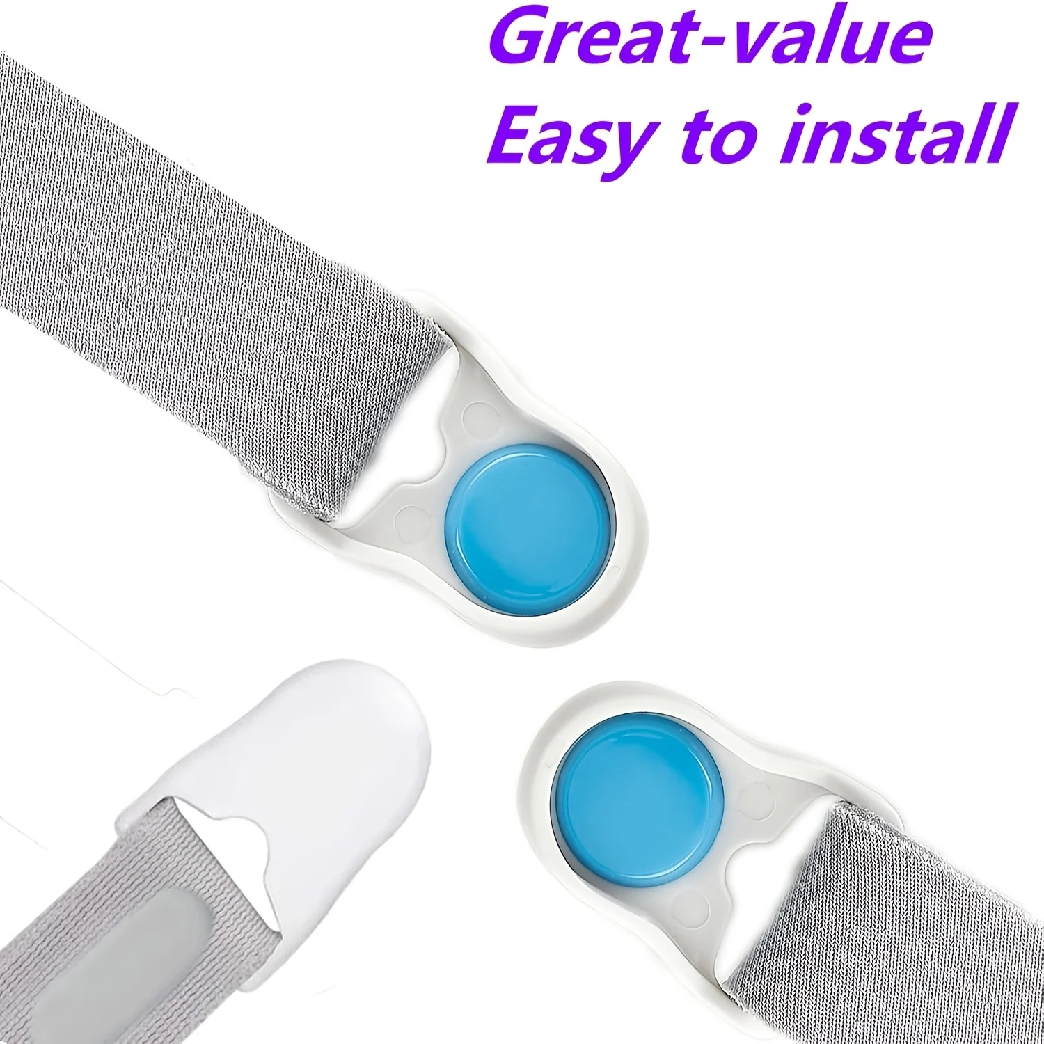 Correa ajustable CPAP F30i con clips y diadema de tela - imagen 4