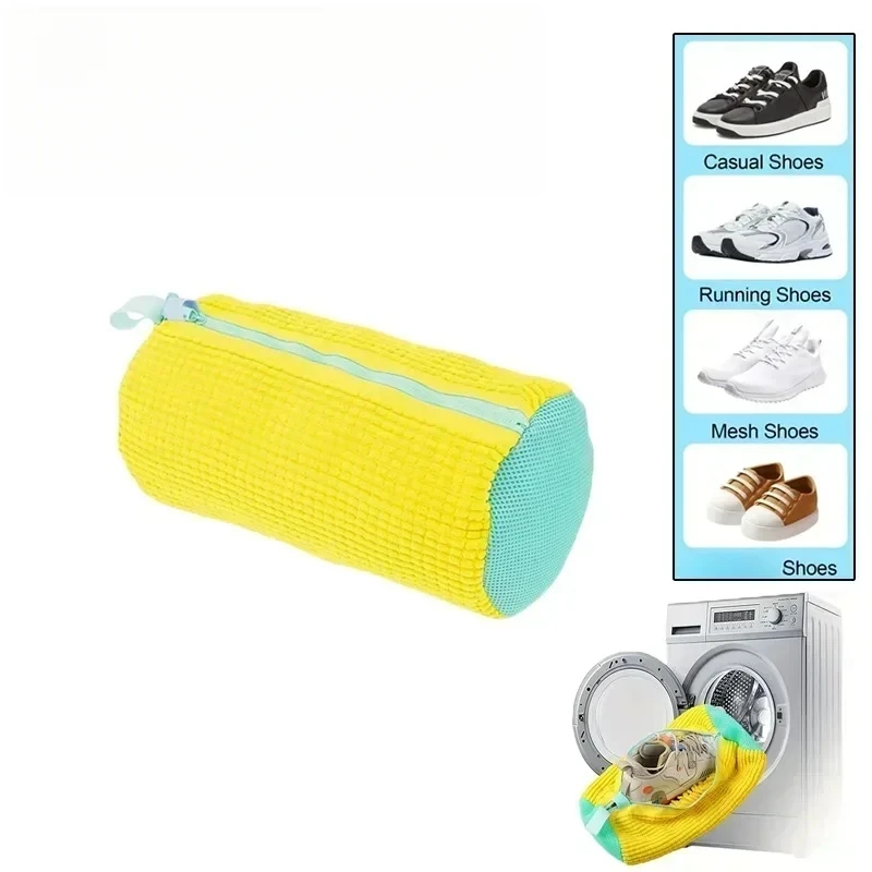 Bolsa de lavado para calzado deportivo - amarilla con cremallera - imagen 5
