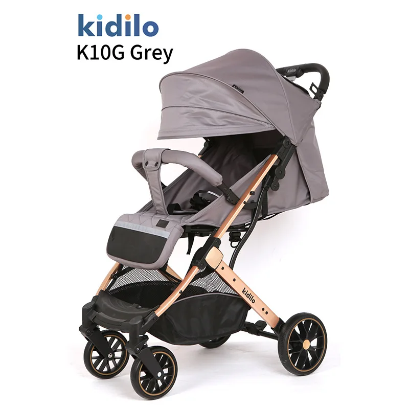 Cochecito Kidilo plegable ligero con reclinado y amortiguación - imagen 3