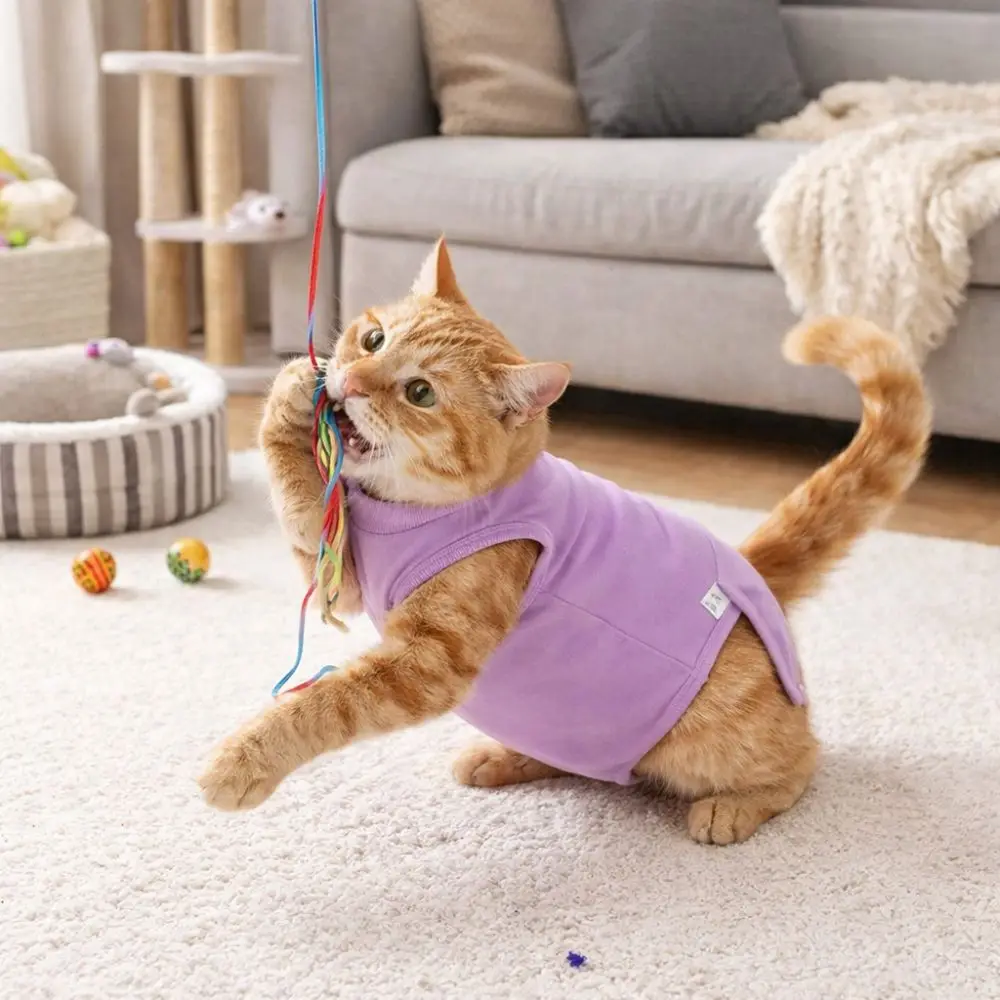 Traje de recuperación elástico ajustable anti-lamido lavable suave - imagen 4