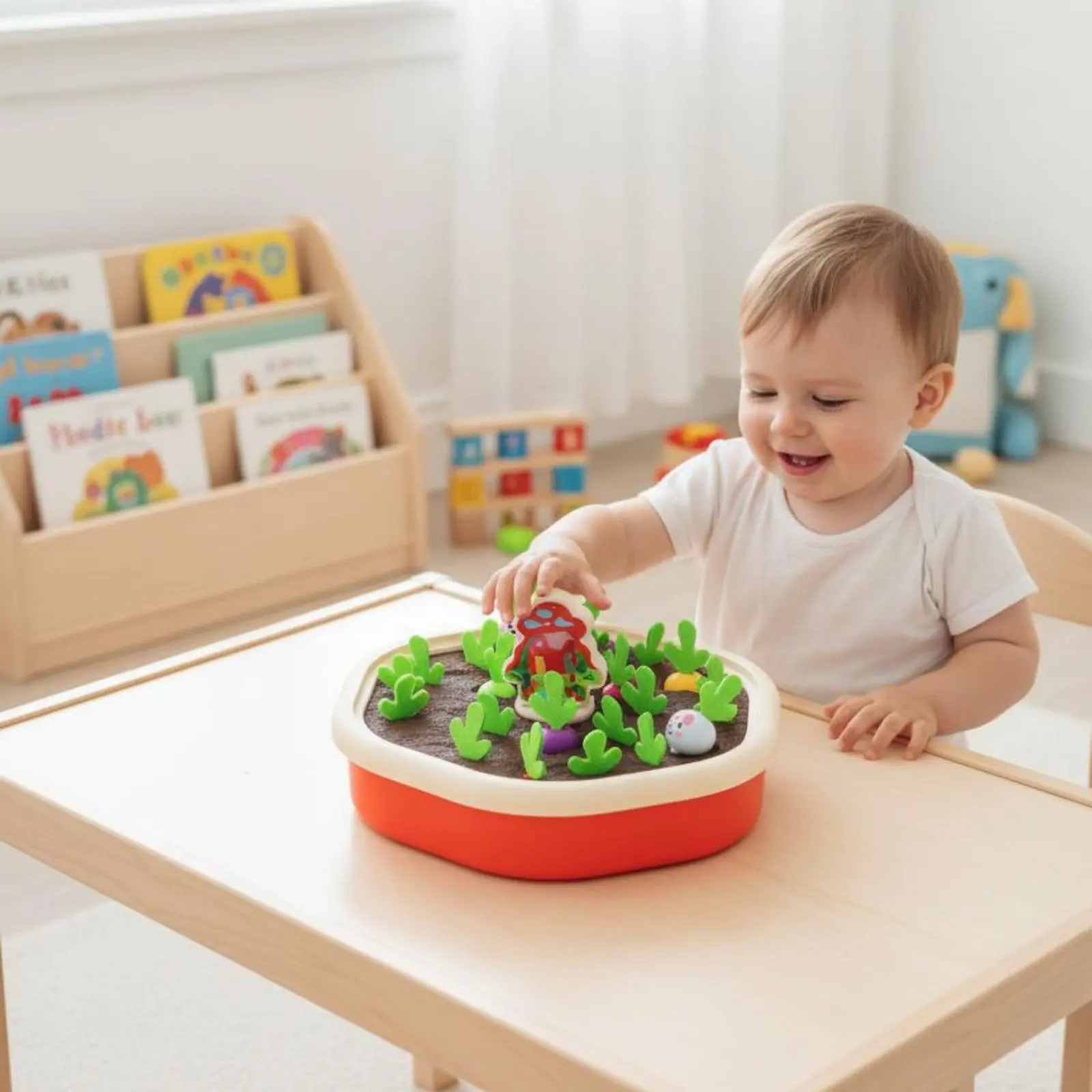 Juego de motricidad para arrancar rábanos, juguete educativo para peques - imagen 3