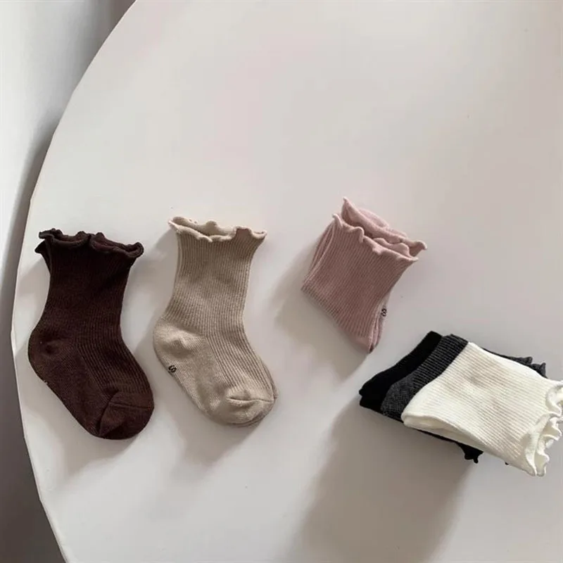 Calcetines de bebé MILANCEL tubo de color sólido para primavera - imagen 2