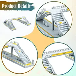 Set de construcción en miniatura para dioramas infantiles de transporte