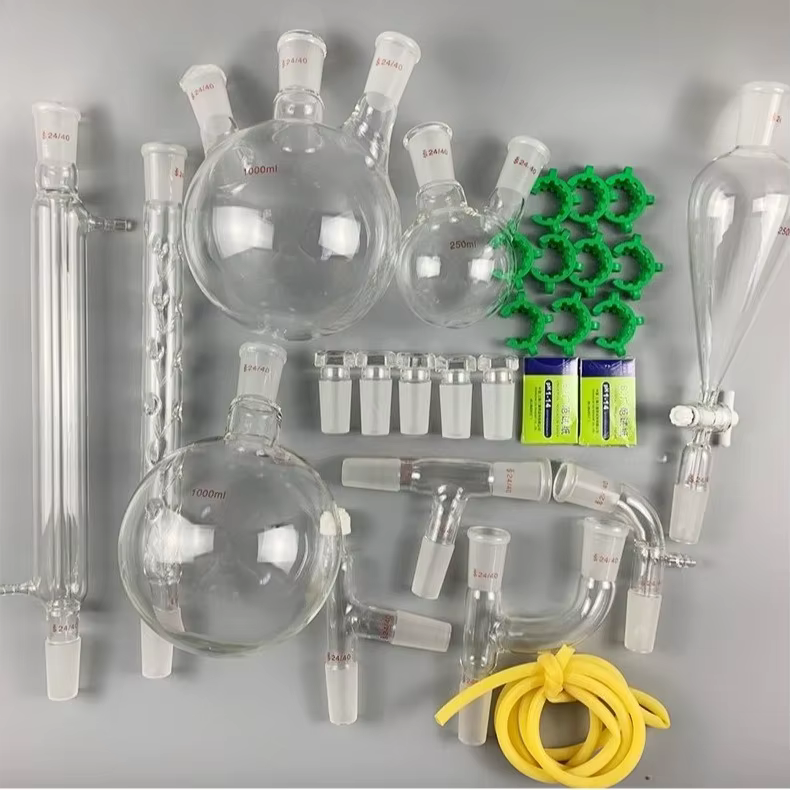 Kit de destilación en vidrio borosilicato con juntas - imagen 2