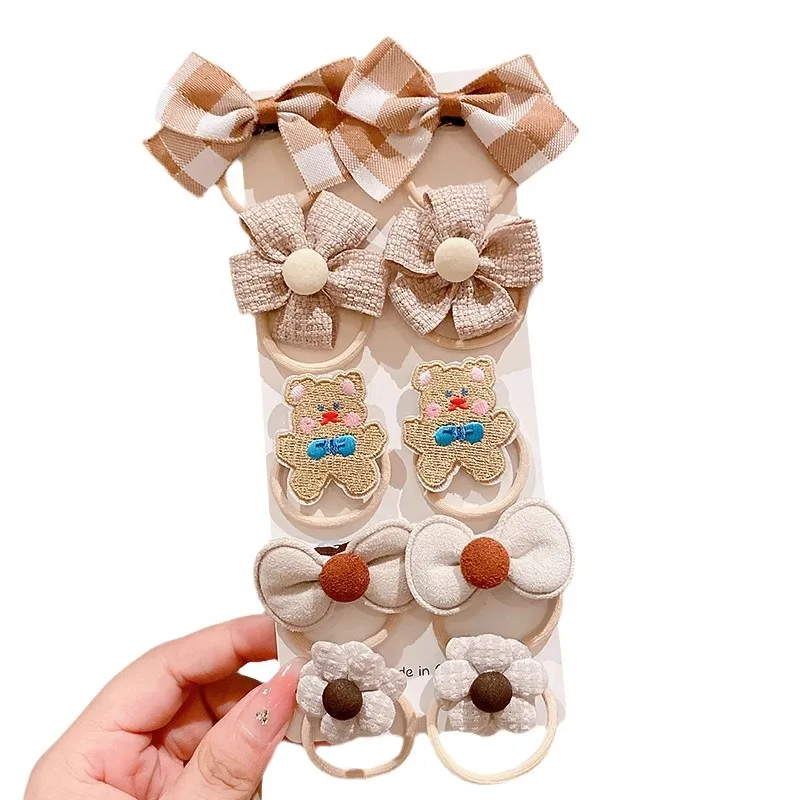 Diademas elásticas infantiles para niña – Tubulares de algodón - imagen 5