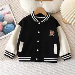 Chaqueta tipo béisbol con letras para niños – Deportiva para entretiempo