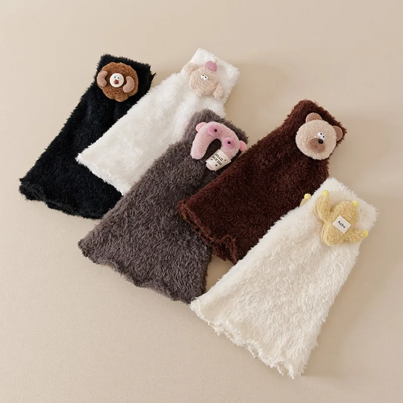Calcetines antideslizantes de forro polar cálidos para invierno - imagen 3