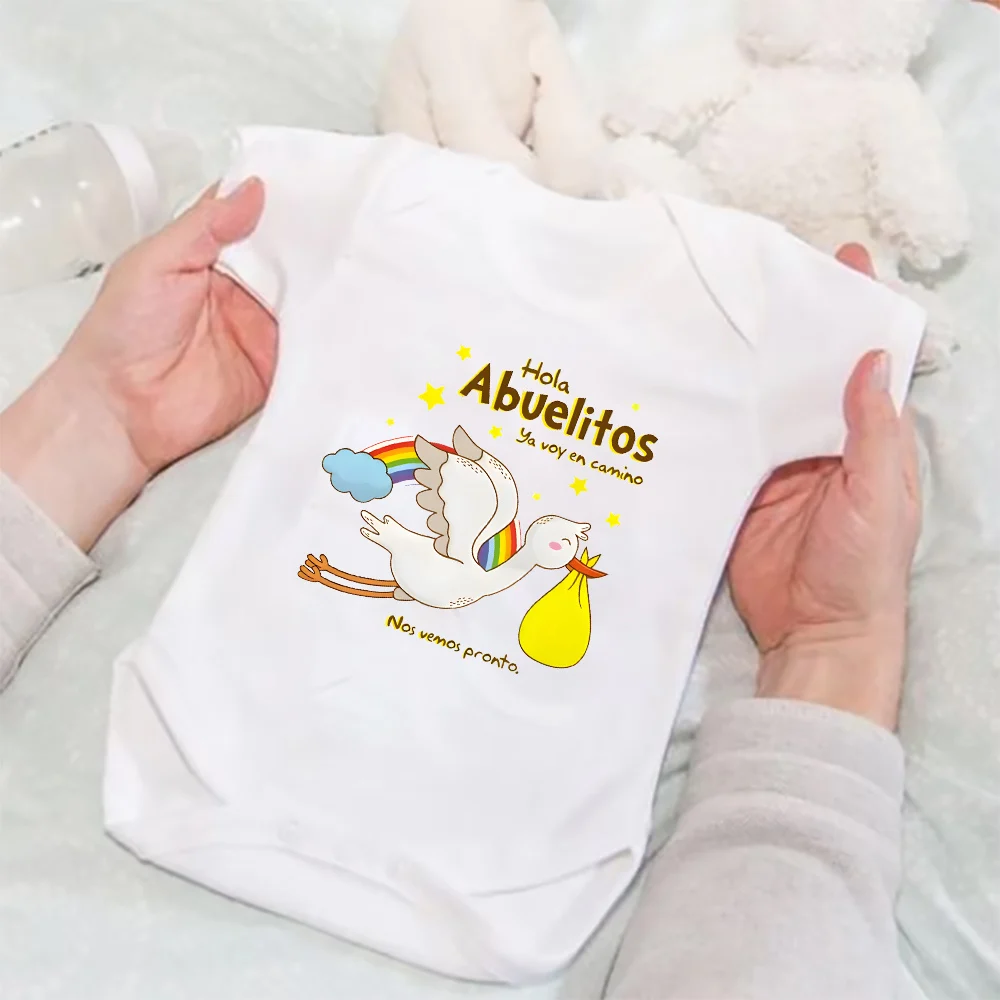 Body para recién nacido manga corta con estampado divertido diario
