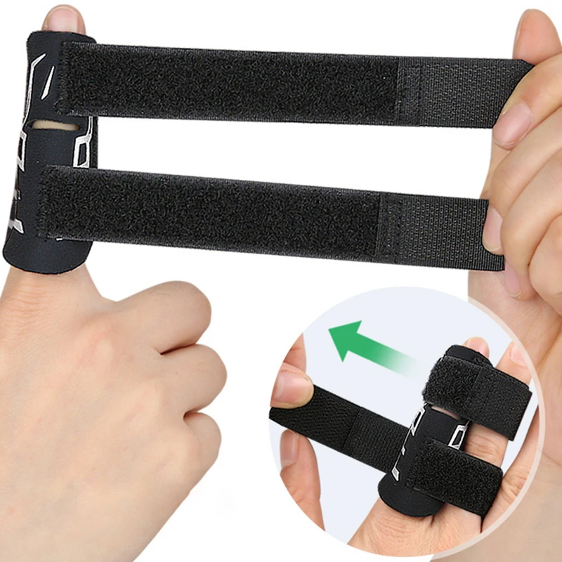 Férula para dedo ajustable deportiva con soporte protector
