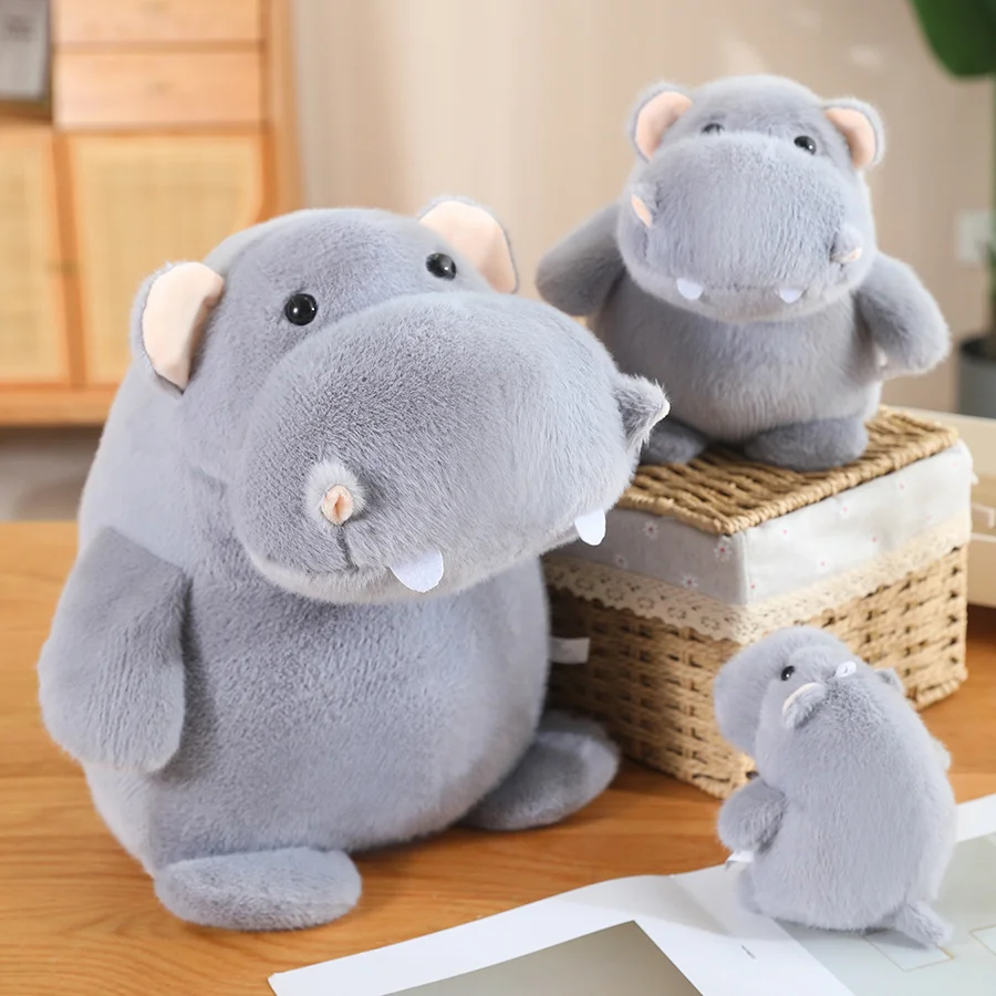 Peluche hipopótamo esponjoso suave para bebés y niños - imagen 2