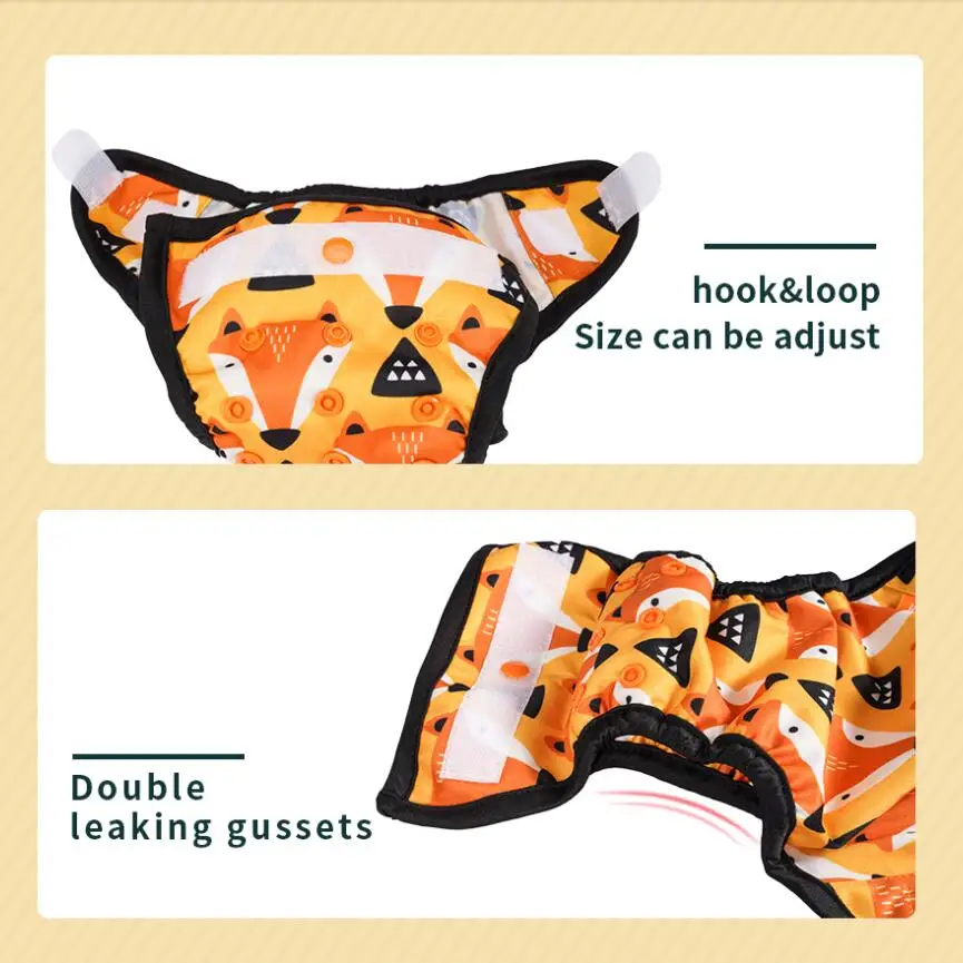 HappyFlute Pañal de tela para recién nacido – Impermeable y ajustable - imagen 5