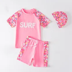 Traje de baño infantil secado rápido unisex, cómodo