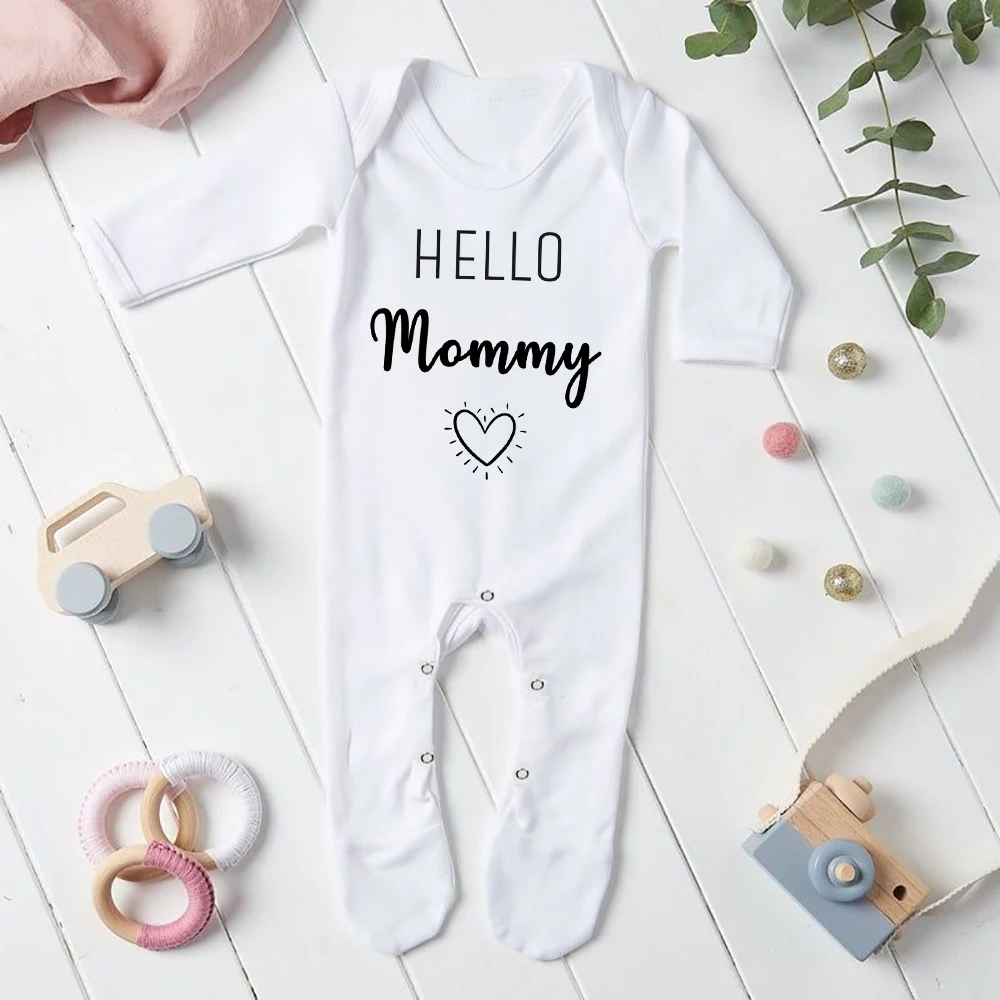 Body Hello Mommy para bebé – Ropa de hospital neonatos - imagen 2