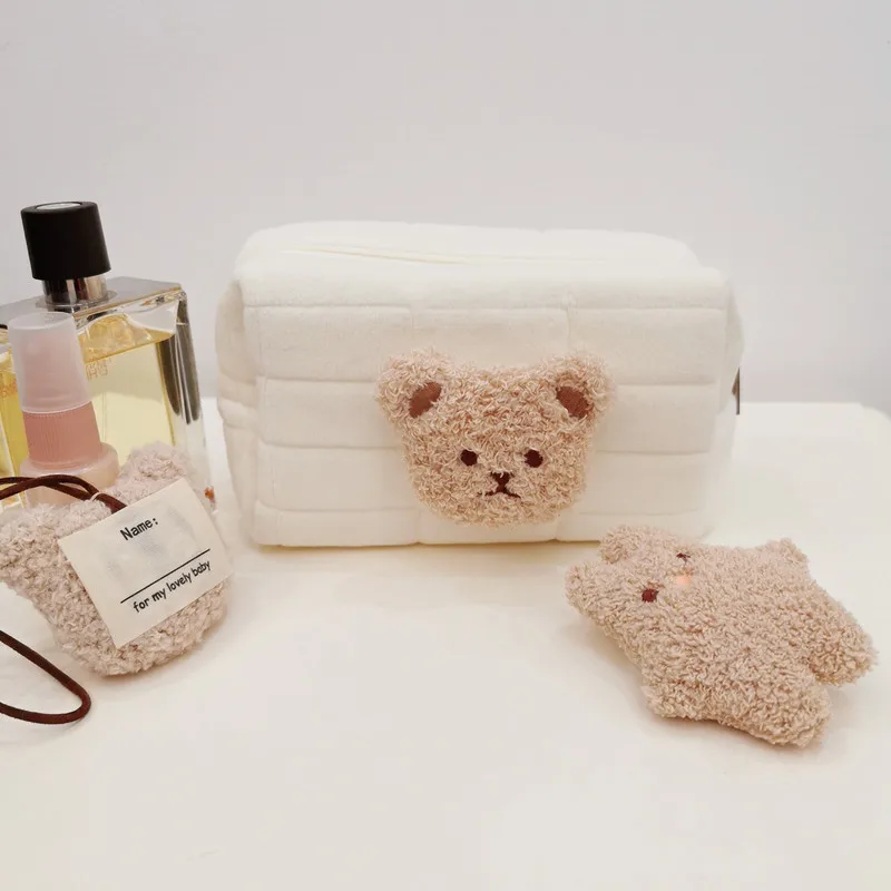 Bolsa de aseo infantil para bebés con bonito oso – organizador - imagen 2