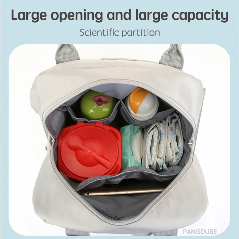 Mochila maternity PANGDUBE con cambiador y bolsa para chupete - imagen 4